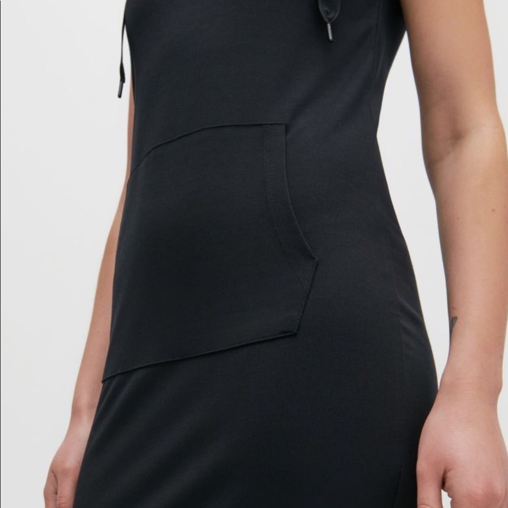 BLACK HOODIE DRESS - Picture 5 of 5